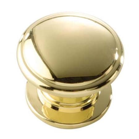 Hd Belwith 1.25 in. Knob- Polished Brass BWP3053 PB